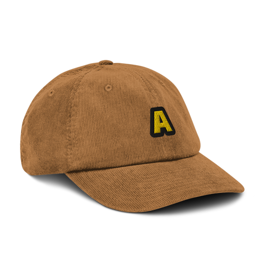 A - The letter collection - Corduroy hat