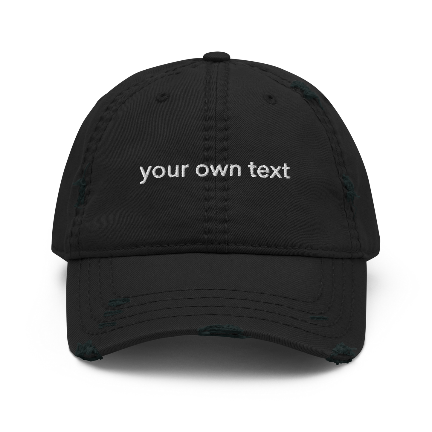 Your Own Text - Distressed Dad Hat