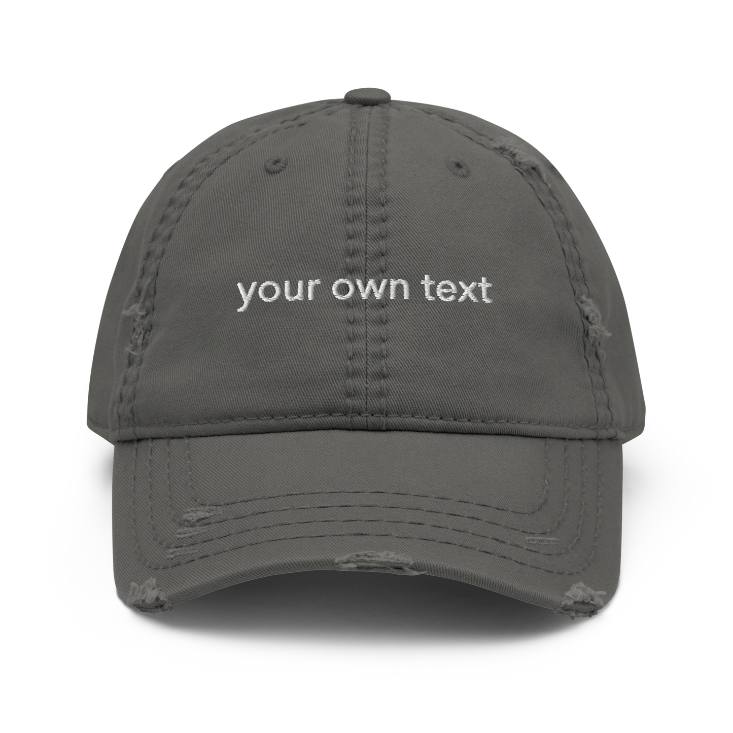 Your Own Text - Distressed Dad Hat