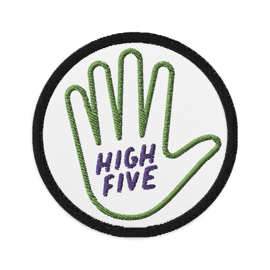 HIGH FIVE - Embroidered patches