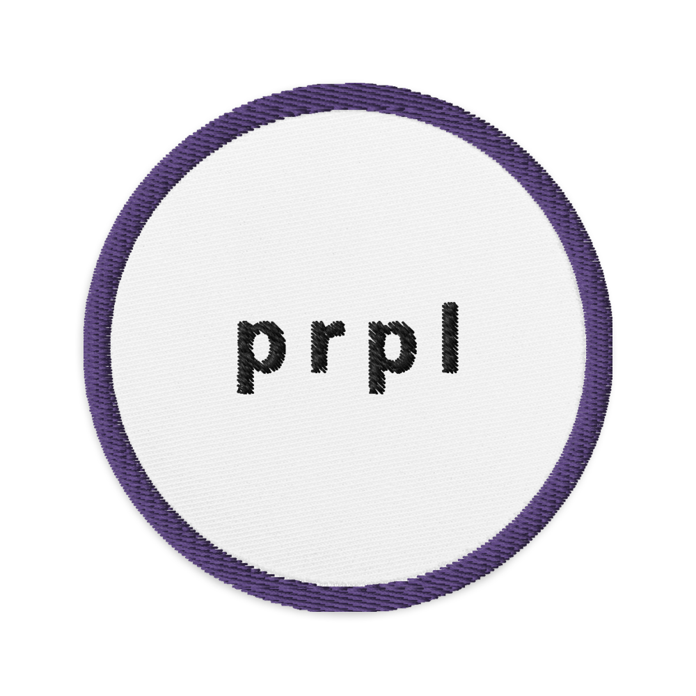 prpl - Embroidered patches