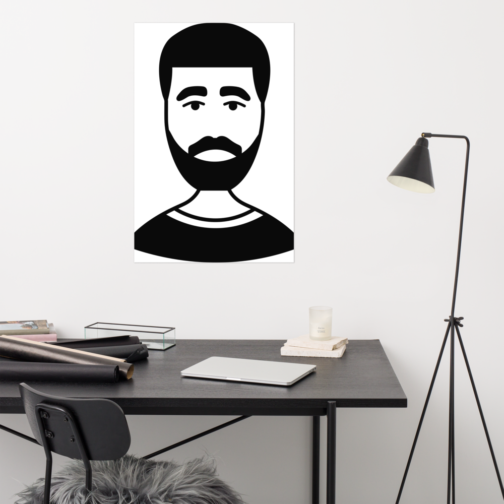 Man with beard - Poster