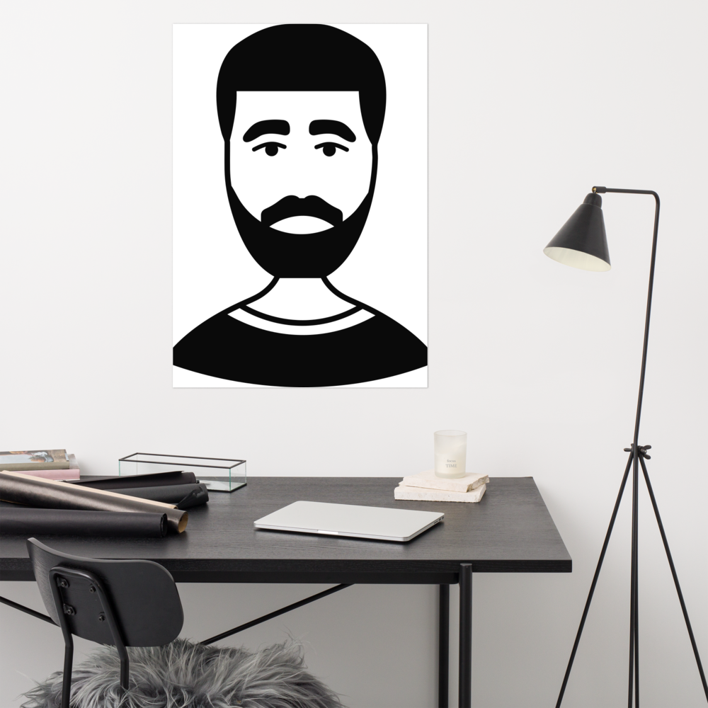 Man with beard - Poster