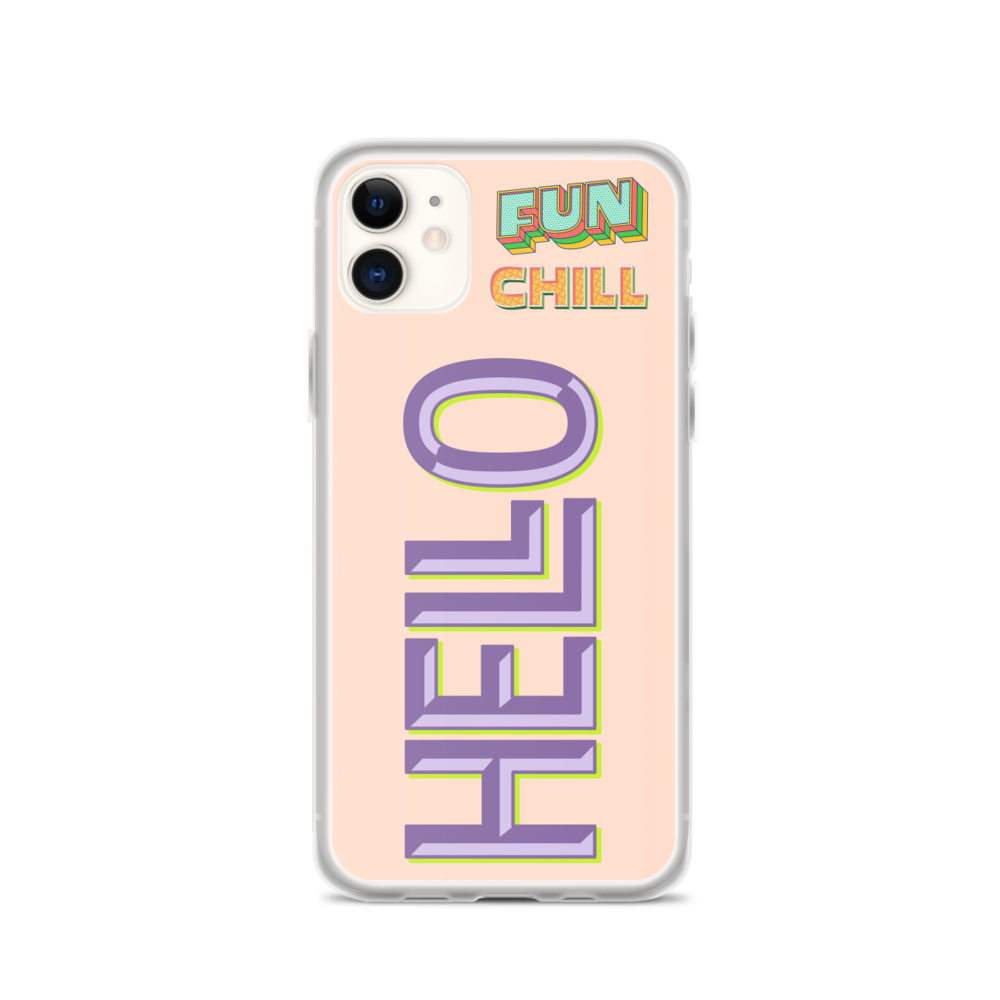 FUN, CHILL, HELLO - iPhone Case