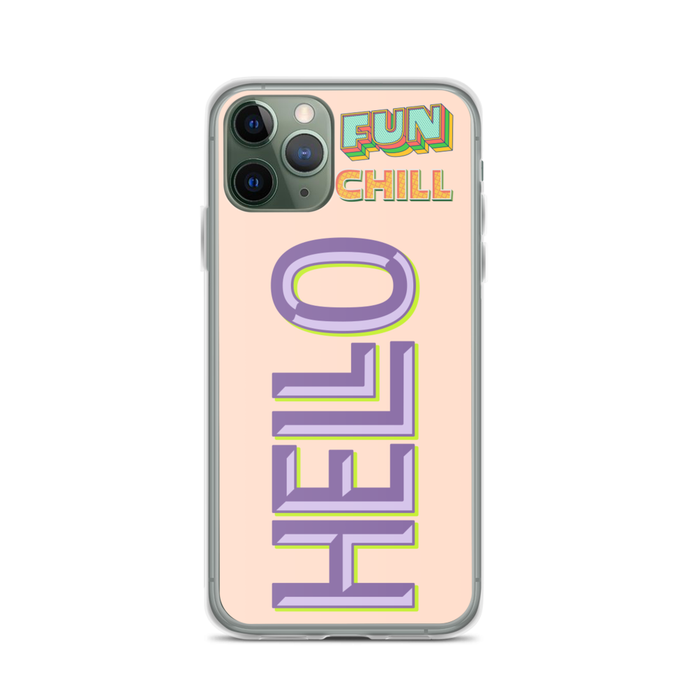 FUN, CHILL, HELLO - iPhone Case