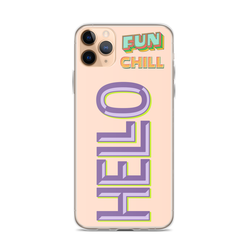 FUN, CHILL, HELLO - iPhone Case