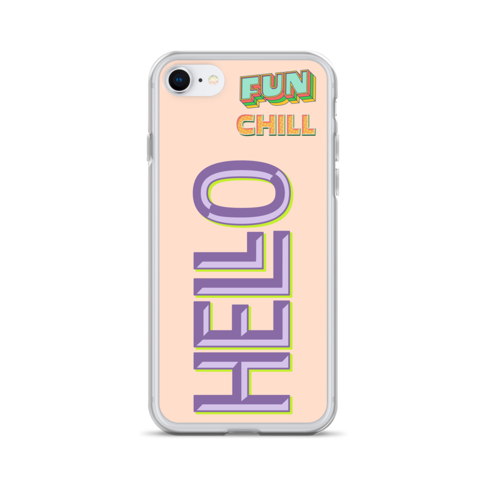 FUN, CHILL, HELLO - iPhone Case