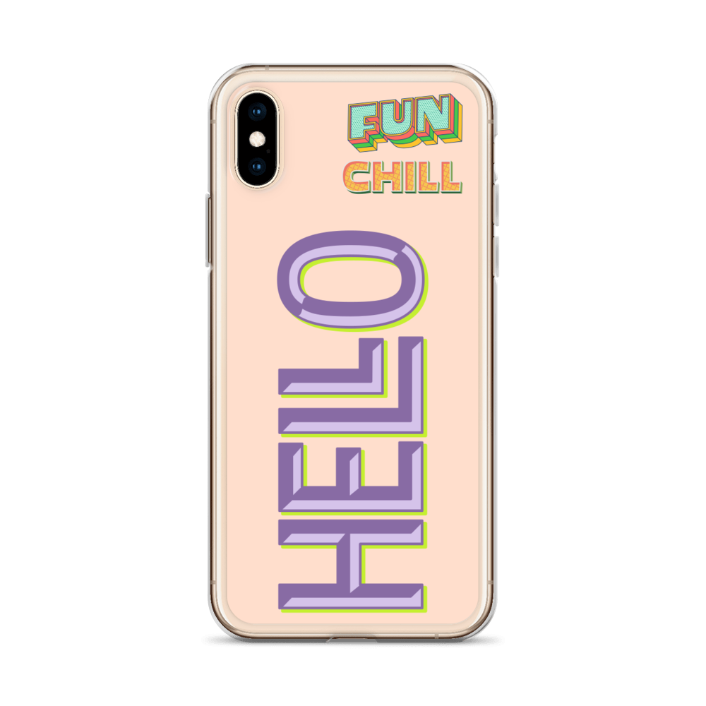 FUN, CHILL, HELLO - iPhone Case