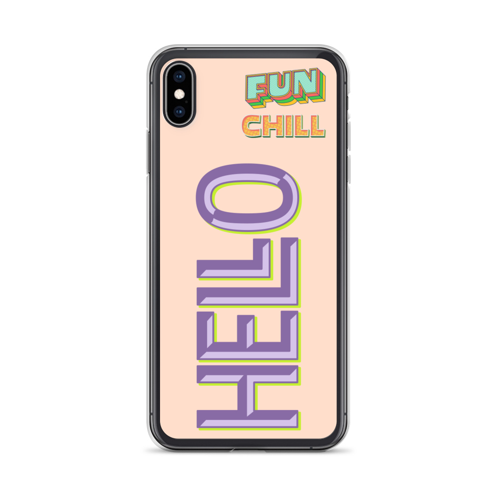 FUN, CHILL, HELLO - iPhone Case