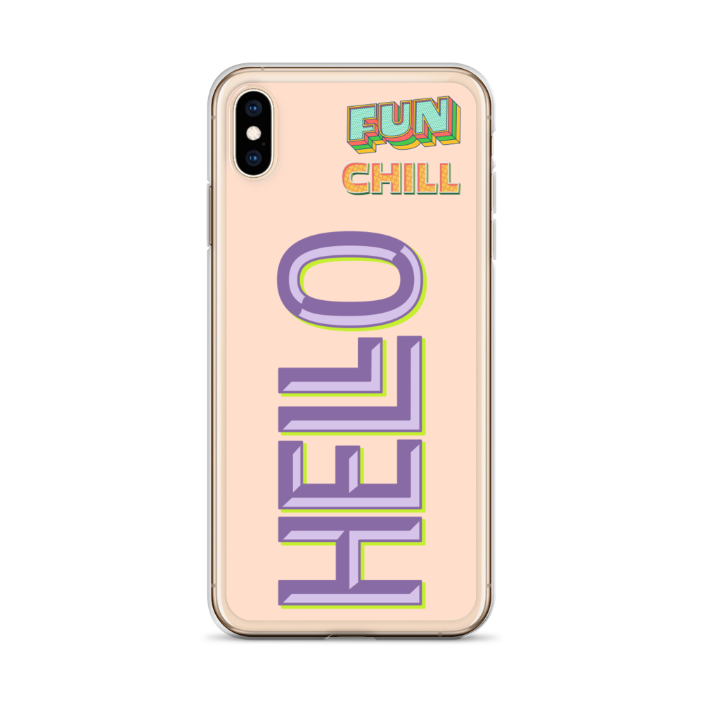 FUN, CHILL, HELLO - iPhone Case