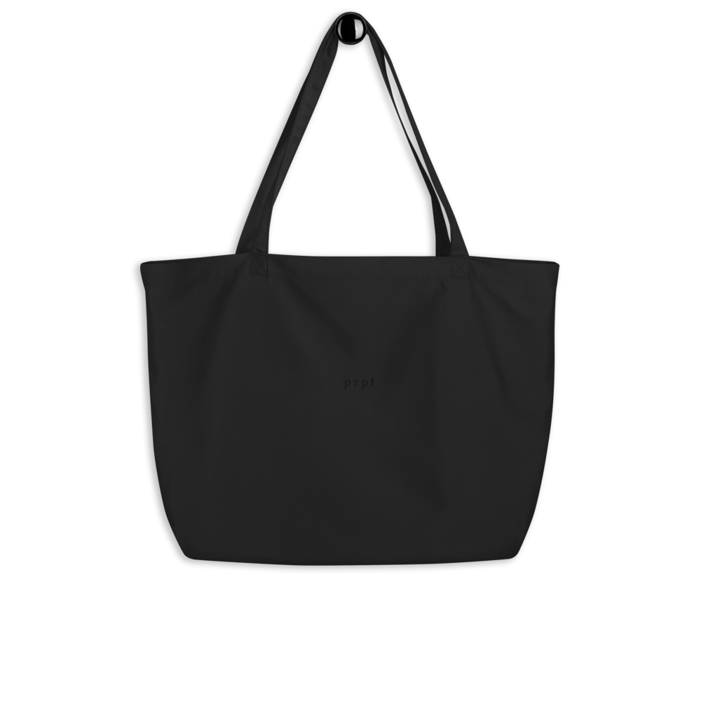 Large organic tote bag - prpl