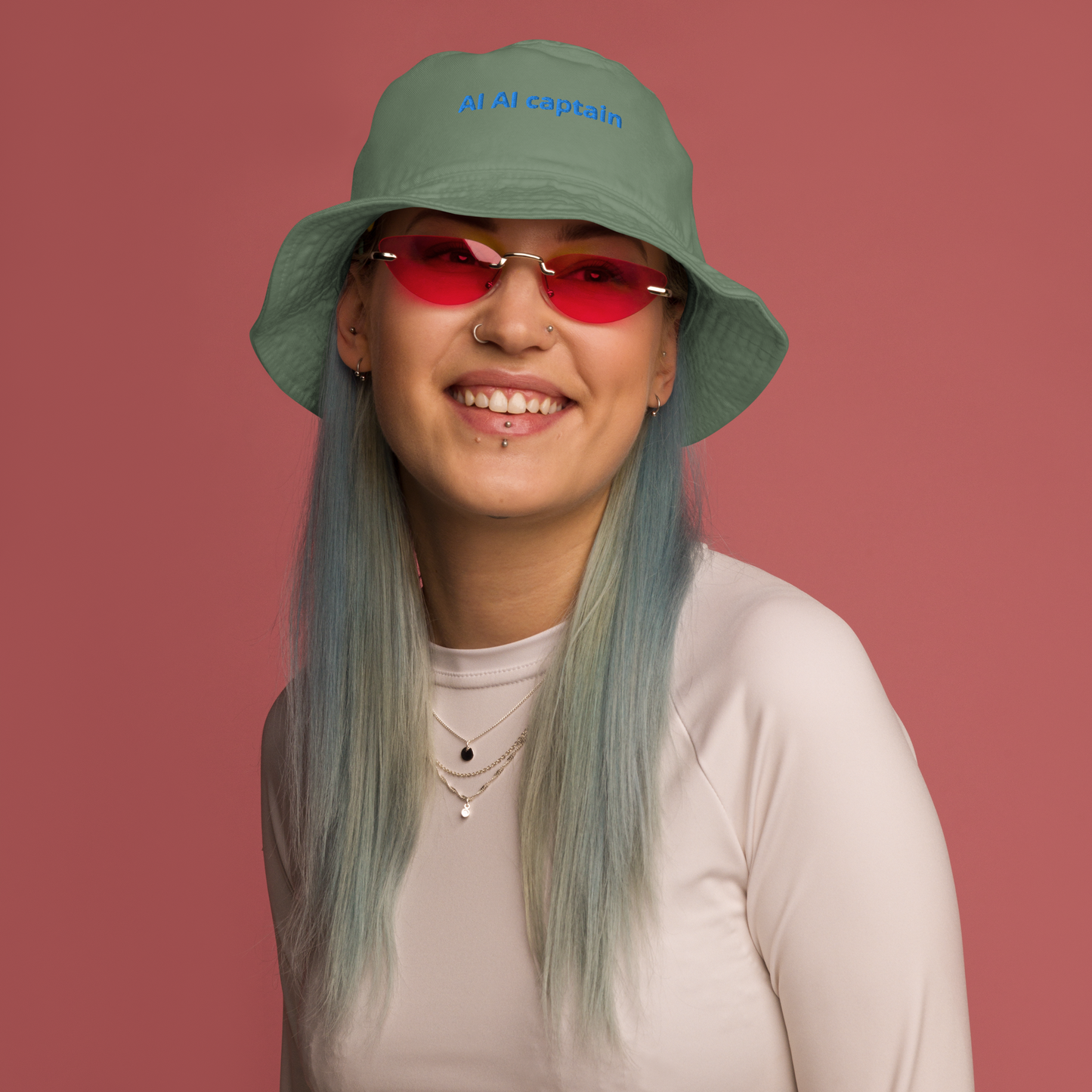 AI AI captain - Organic bucket hat