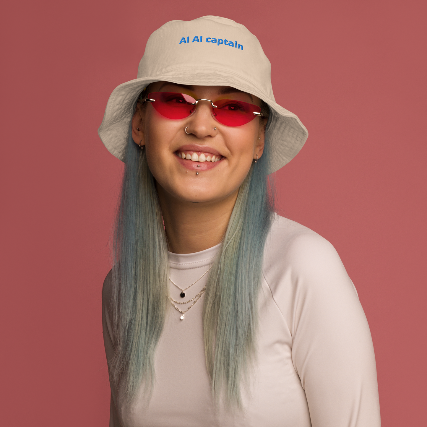 AI AI captain - Organic bucket hat