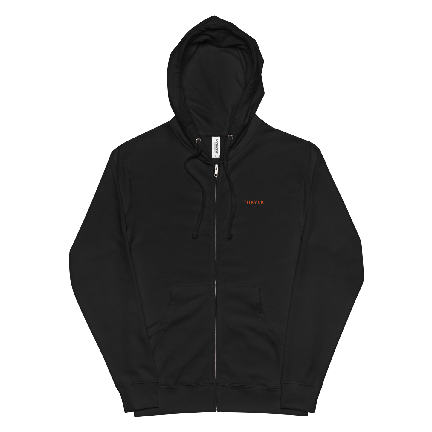 Unisex fleece zip up hoodie